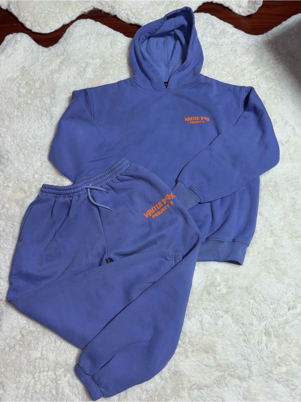 White Fox Lounge Set Purple/Orange
